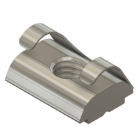 MODULAR SOLUTIONS ZINC PLATED FASTENER&lt;BR&gt;M6 SQUARE NUT 30 W/POSITION FIX